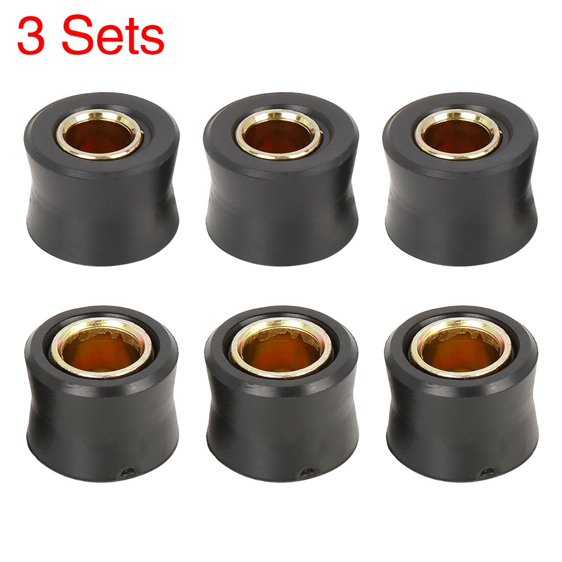 Motoforti 10mm 12mm 13mm motocicleta Scooter amortiguador trasero buje anillo de goma casquillo amortiguador de rueda 2/4/5/6/10 Uds: Azul