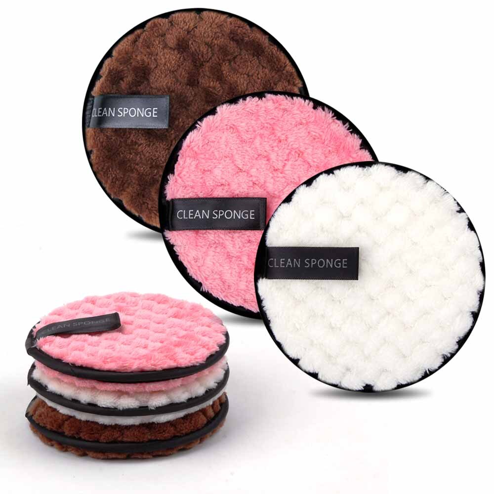 3/4 sztuk zmywacz robić makijażu wielokrotnego użytku ściereczka z mikrofibry ręcznik robić mycia twarzy poduszeczka robić pudru/gąbka piękno mikser zdrowa skóra zmywalny bawełna narzędzia robić pielęgnacji