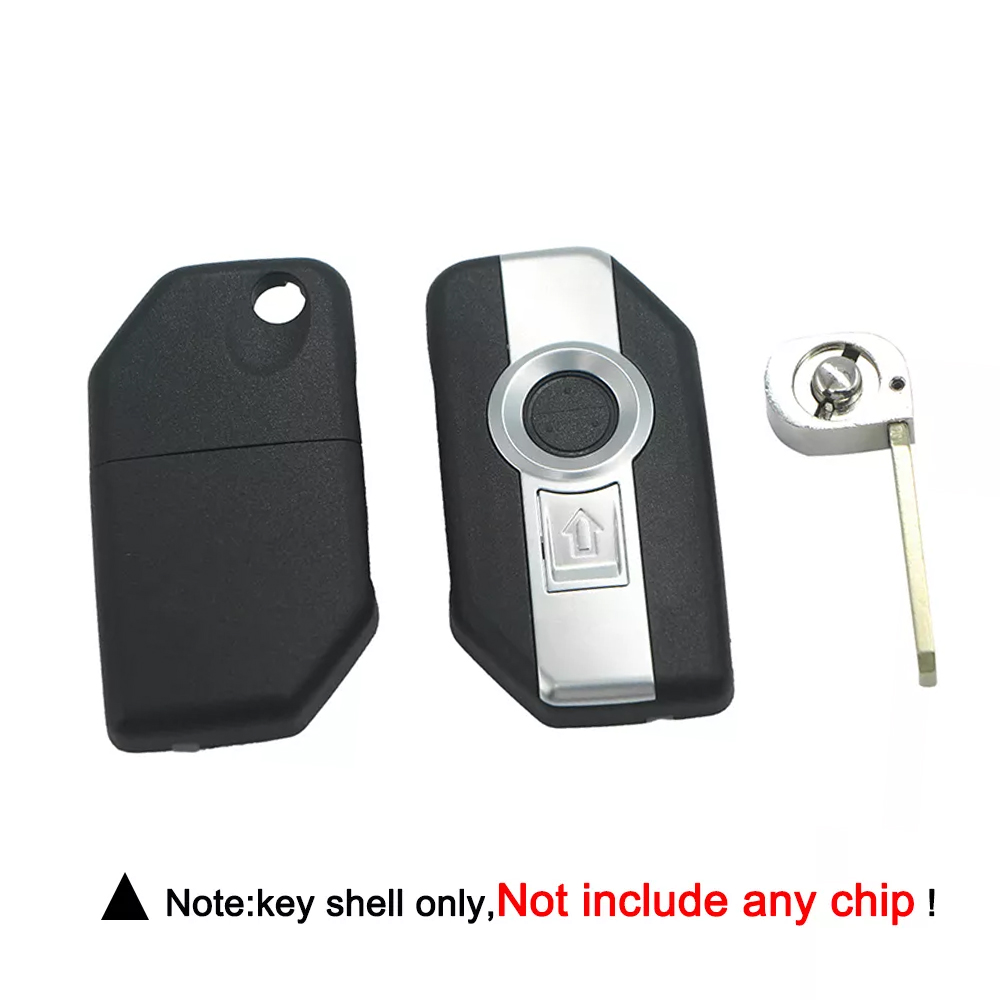 Motorcycle Keyless Remote Motorcycle Uncut Blade Key Shell One-Click Keyless... – Grandado