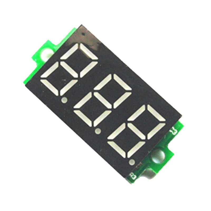 Dc 0-100V Drie-Wire Mini Digitale Voltmeter Voltage Meter Gauge Met Omgekeerde Polariteit Digitale voltage Tester