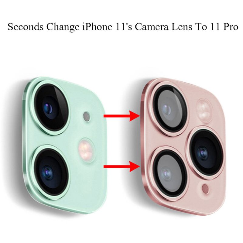 Lens sticker camera lens cover voor iphone 11 seconden verandering voor iphone 11 pro 95af