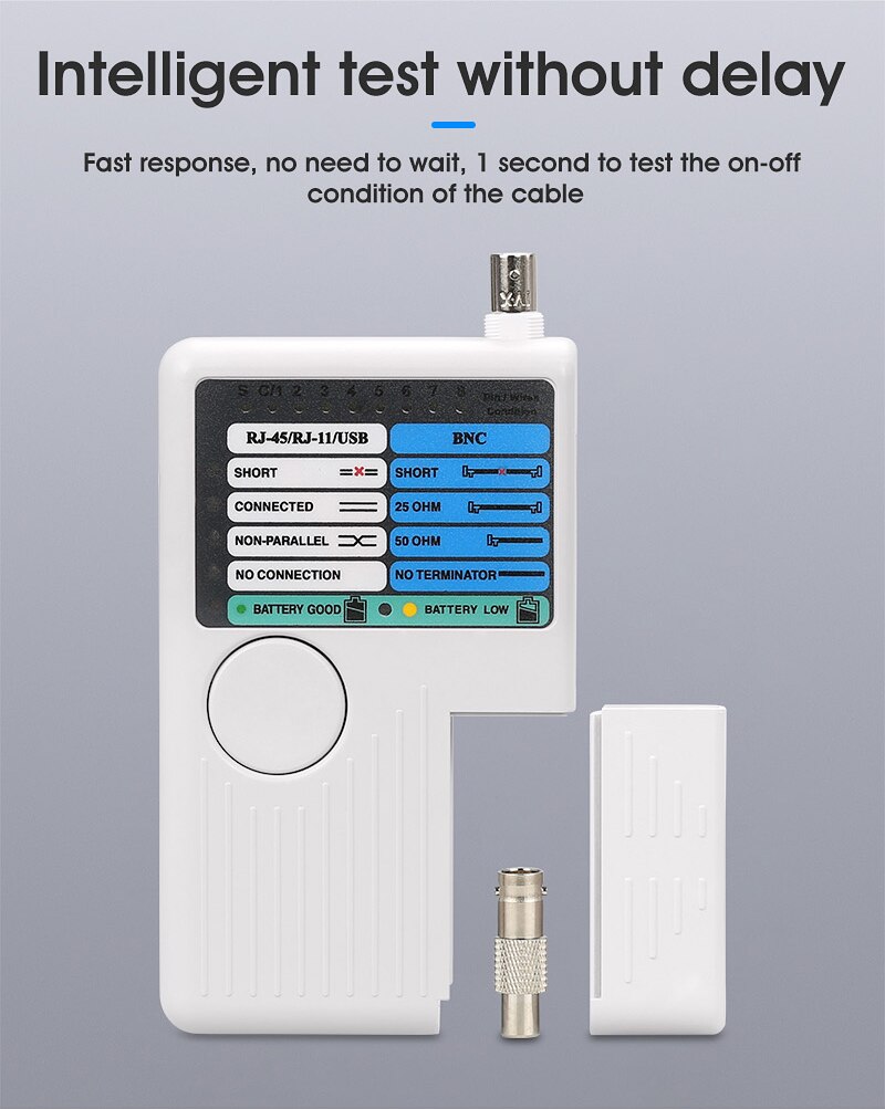 RJ11 RJ45 USB BNC LAN Network Cable Tester For UTP STP LAN Cables Tracker Detector
