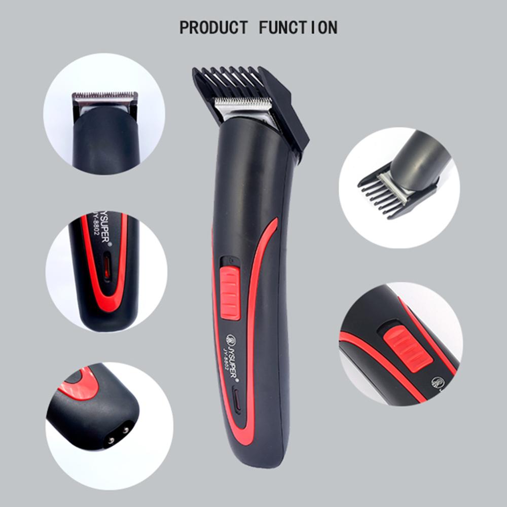 Cortadora de pelo eléctrica para hombres y adultos, cortador de pelo de JY-8802, carga rápida por USB, enchufe de EE. UU./UE