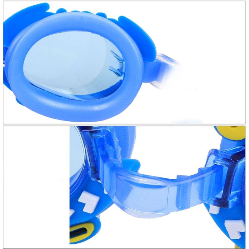 Gafas de natación profesionales para niños, lentes de dibujos animados, Delfín, antivaho, impermeables, para natación