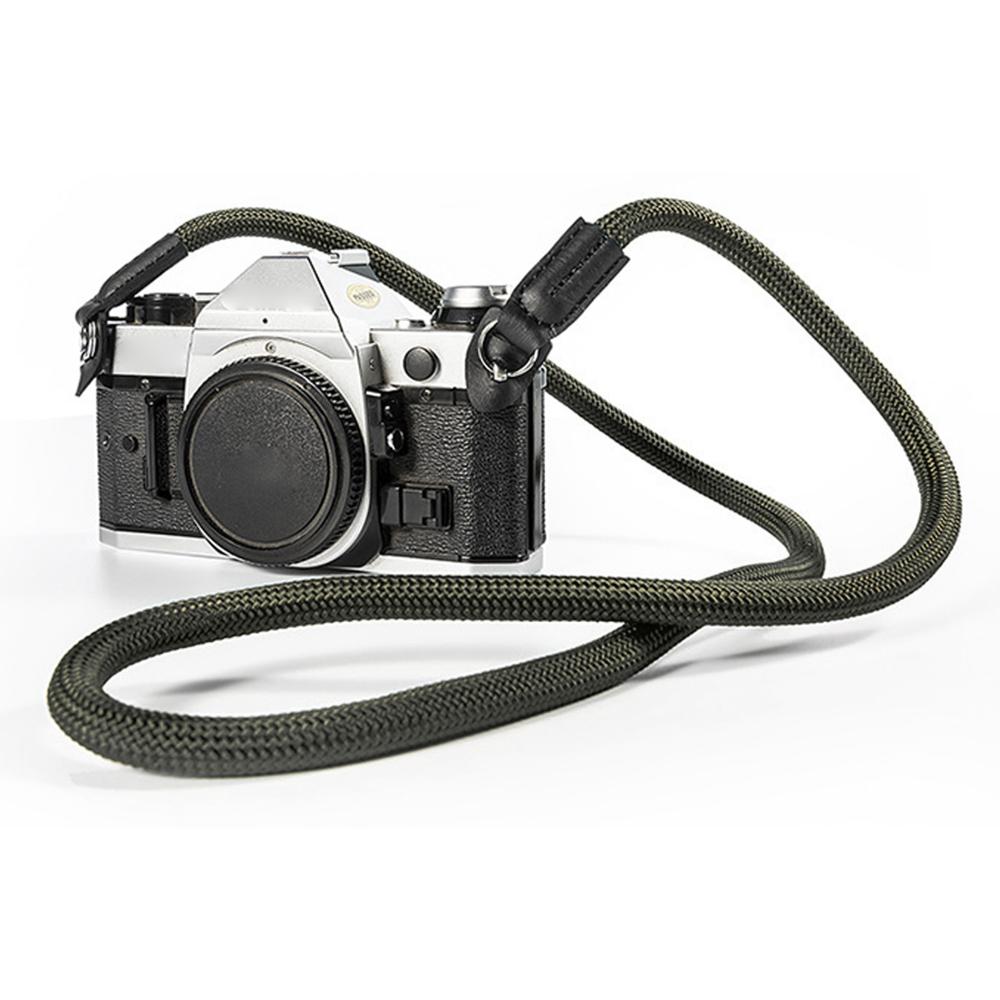 Besegad för spegellösa digitalkameror 100cm kamera axelrem handgjord nylon klätterrep bälte lanyard kamera halsrem