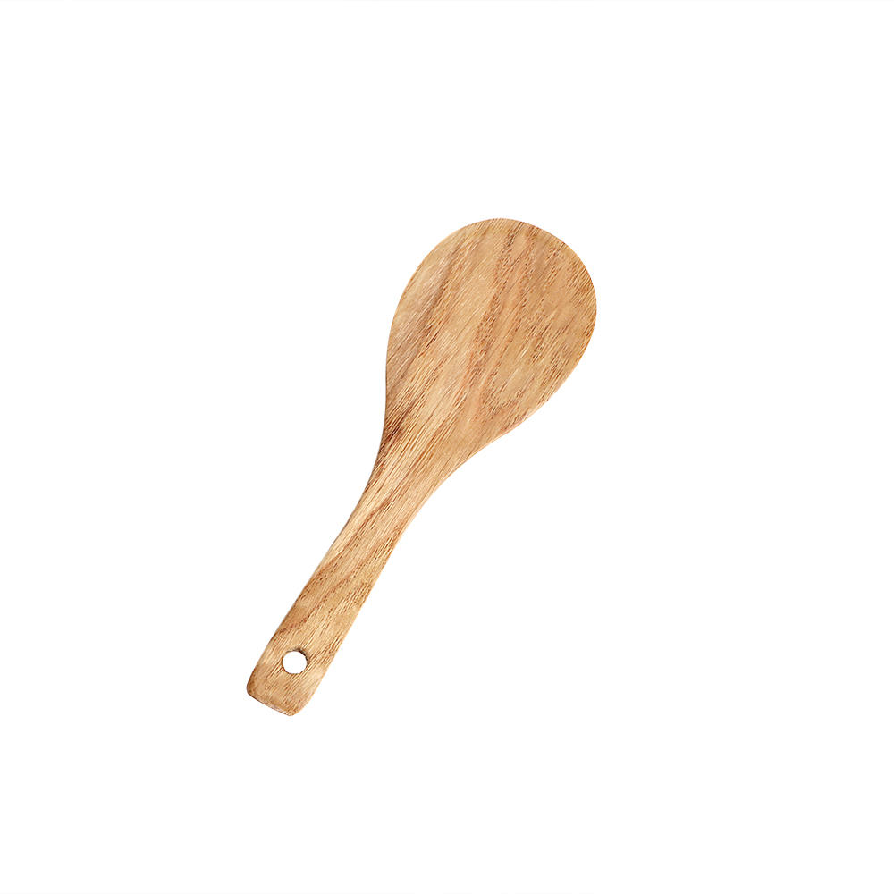 Hoomin kjøkken kokekar kokekar tredreier tre spade tre spatel kjøkkenverktøy for non-stick pan ris skje