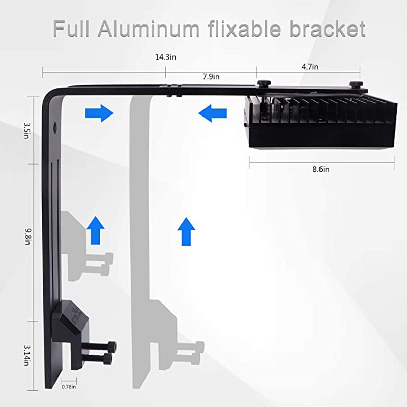 Aluminium halterung Marine Light verwenden verstellbaren Arm für DIY gemacht Aquarium Light Hydra 52