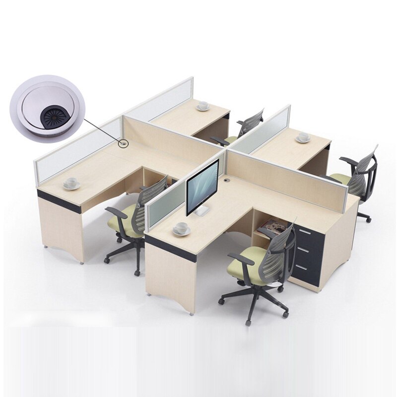 1pc Cable Hole Covers Round Computer Desk Grommet Cable Hole Covers Furniture Hardware Outlet Port Surface Line