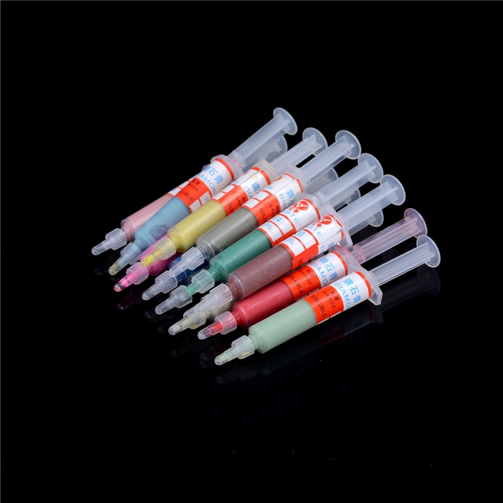 12Colors 0.5 To 40 Micron Diamond Polishing Lapping Paste Compound Syringes