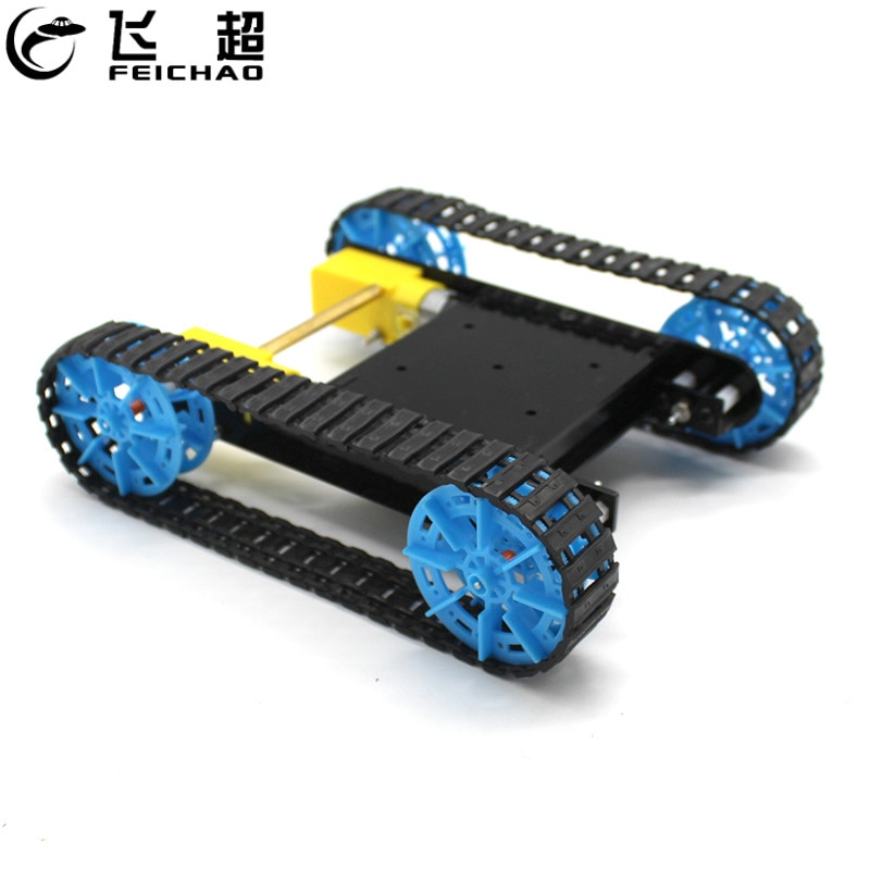 DIY Montiert Panzer Modell mit Fernbedienung Roboter Chassis Clever RC Roboter Bausatz Raupe Raupe Fahrzeug für freundlicher