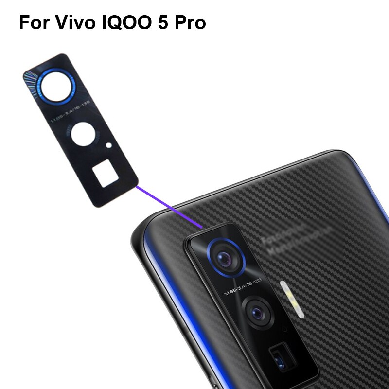 Voor Vivo Iqoo 5 Pro Back Rear Camera Glas Lens Test Goed Voor Vivo IQOO5 Pro Vervangende Onderdelen 5Pro