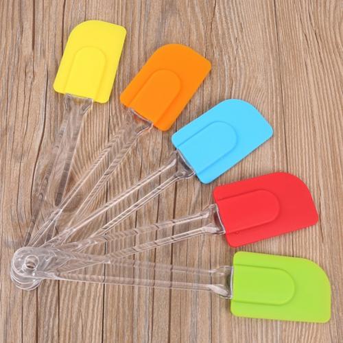 Multicolore alimentaire antiadhésif beurre cuisson Silicone spatule ensemble Cookie pâtisserie grattoir gâteau cuisson spatule Silicone spatule: Default Title