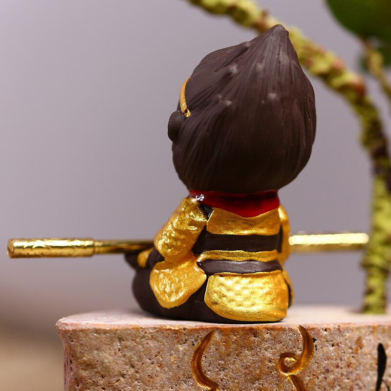 Monkey King Ceramic Decoration Home Decoration Tea Art Pet Statue Sculpture Home Decoration Monkey King Statue