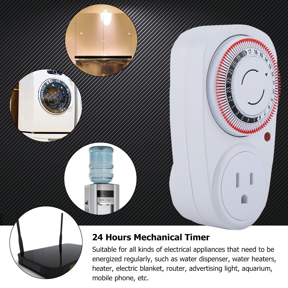 2 arten 24 Stunden Mechanische Timer Durable Indoor Buchse Schalter AC Outlet Timer UNS Stecker 110 V/EU Stecker 230 V