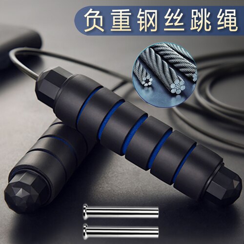 Comfortabele Grip Springtouw Pvc Fitness Heavy Duty Boksen Apparatuur Springtouw Cardio Pesi Palestra Exercise BD50YY: black 5