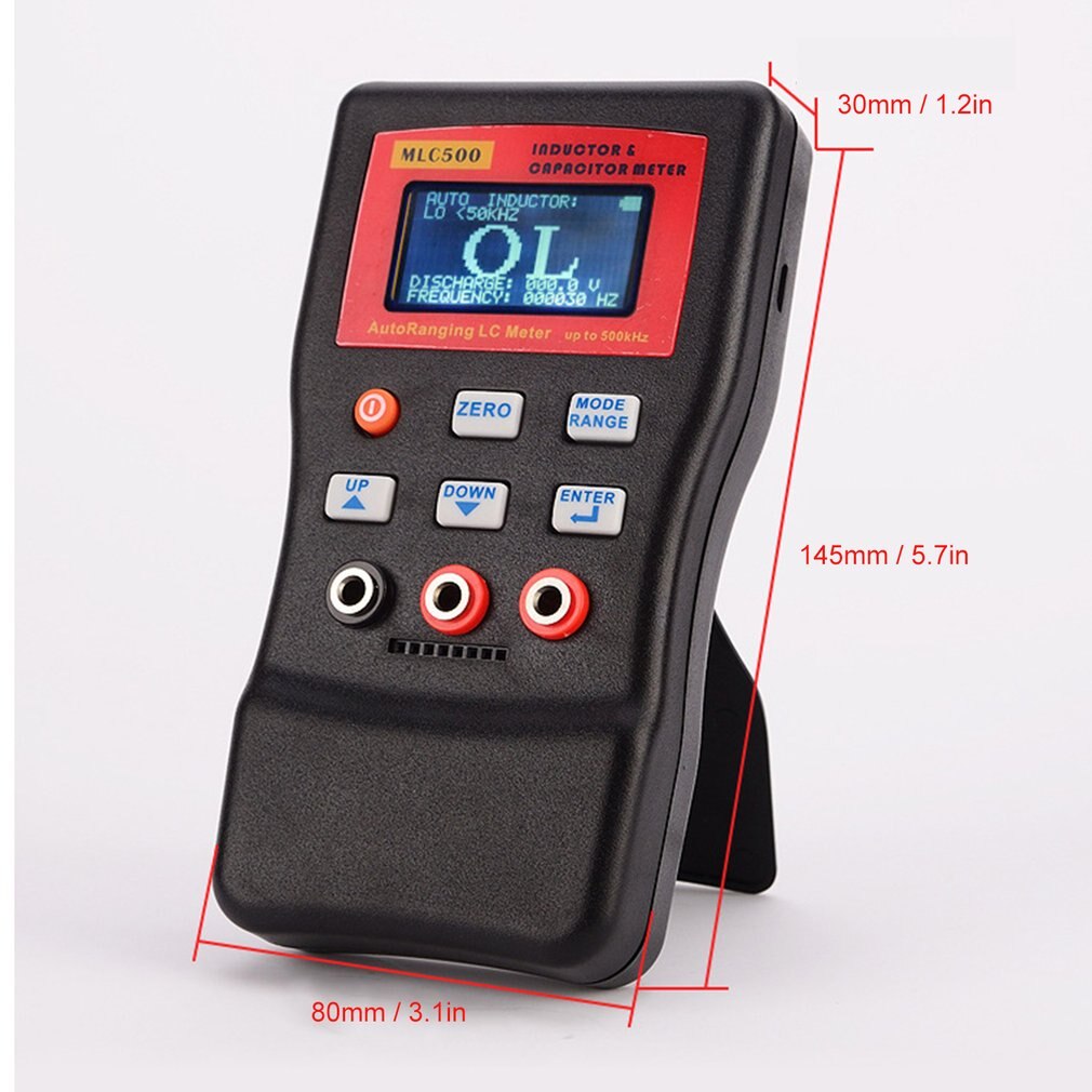 MLC-500 High Precision Auto Ranging LC Meter Capacitance Inductance Table 500 KHz Capacitance Meter