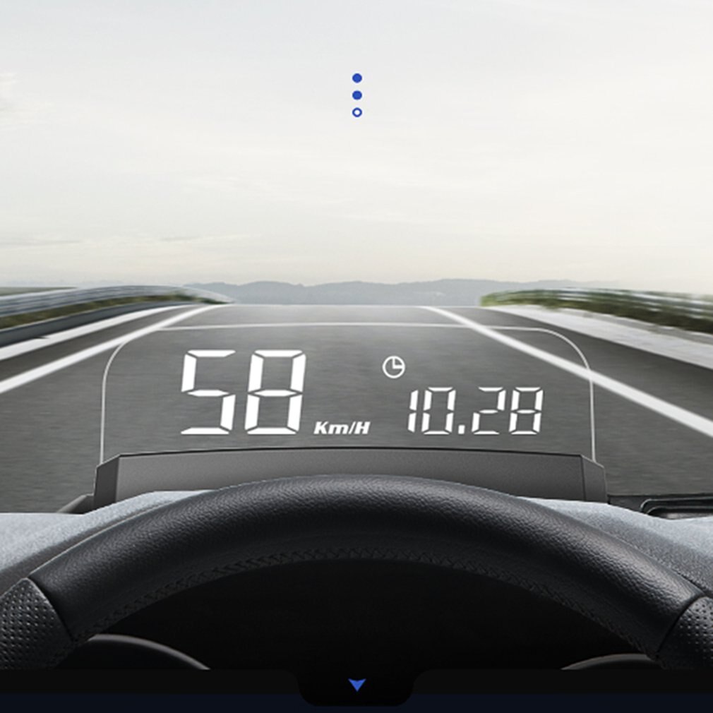 Auto Head Up Display HUD Display OBD2 with projection screen Speedometer Auto Height Overspeed Alarm for All Auto