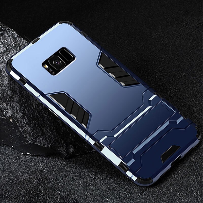 fallen Für Samsung Galaxis S8 Plus Silikon Abdeckung Anti-klopfen Harte PC Roboter Rügestochen Schlanke praktisch Zurück Fällen Für samsung S8 Coque: Pro Galaxis S8 / Marine