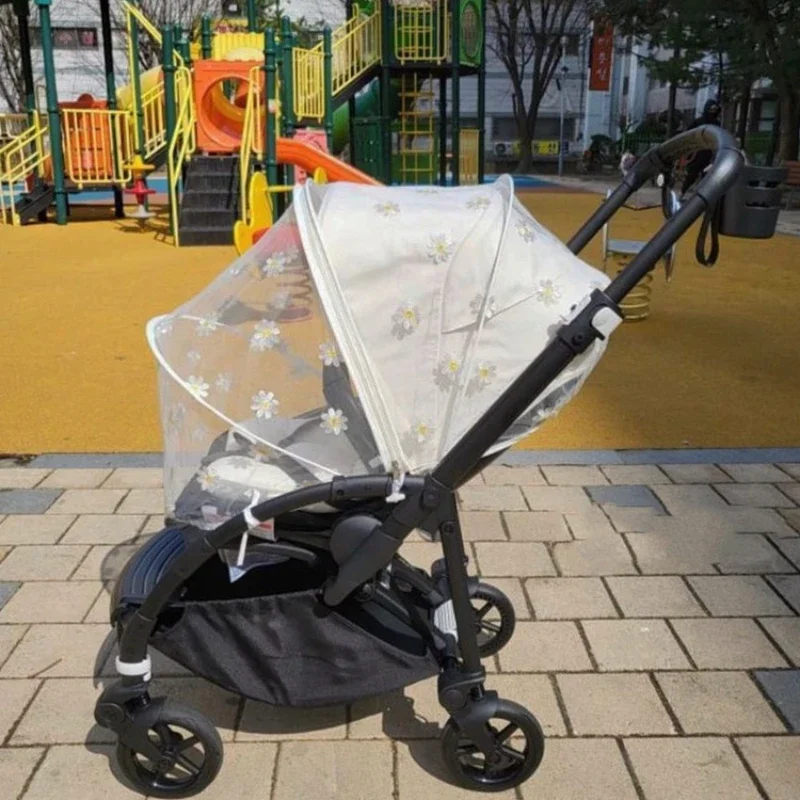 Zomer Klamboe Kinderwagen Kinderwagen Mosquito Insect Netto Veilig Zuigelingen Bescherming Mesh Kinderwagen Accessoires