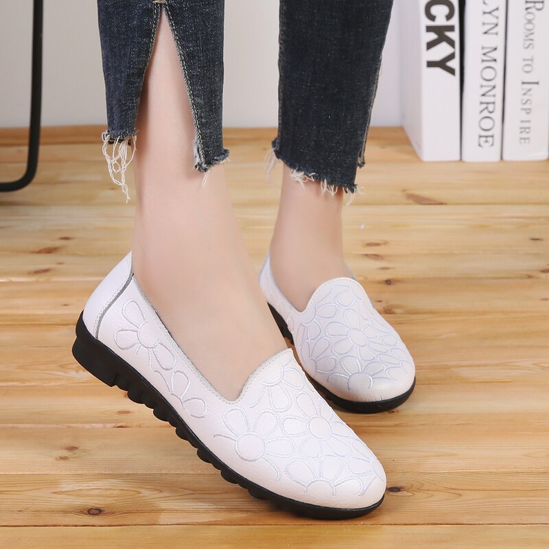 mujeres zapatillas vulcanizadas zapatillas mujer verano deslizamiento en zapatos planos mujeres mocasines caminar plana
