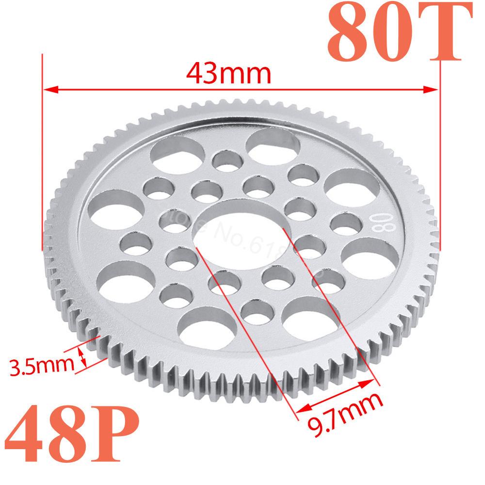 Metal 48P Spur Gear 92T 85T 80T Motor Pinion Gears 19T 20T 21T 22T 23T 24T 25T 26T For Sakura D3 XI Zero S 1:10 RC Drift Car