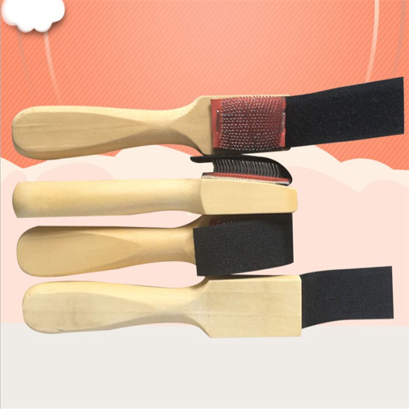 1 unidad de limpiadores de zapatos de suela de ante de madera, calzado de baile cepillo para limpiar, herramientas de limpieza para hombres y mujeres, cepillo de ante para zapatos de danza
