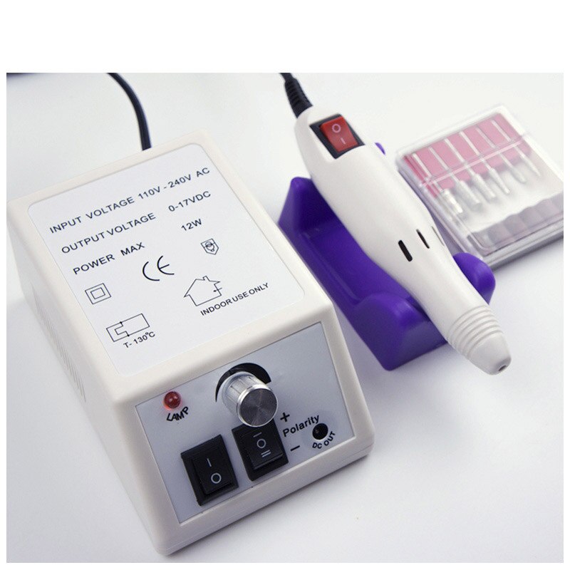 Electric nail drill 35000 RPM manicure machine equipment for pedicure pedicure nail file tool drill bit polishing tool set: nail drill