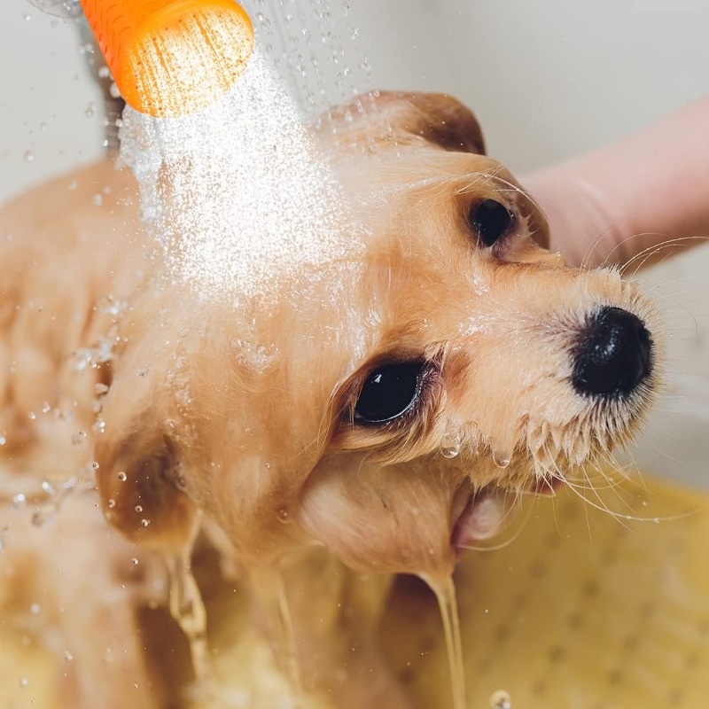 Dog Portable Shower Head Bottle Outdoor Cat and Dogs Shower Cleaning Supplies Pet Travel Shower Suitable for Dog Paw Cleaning