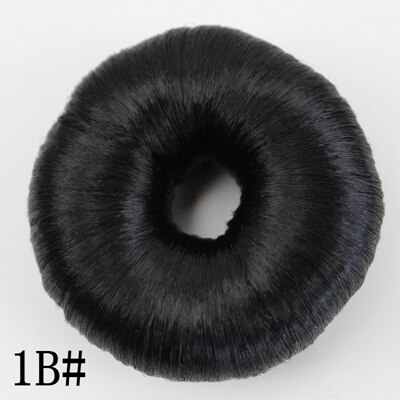 JOY & BEAUTY moño de rosquilla para mujeres calientes, moño de fibra sintética, anillo de Donuts, peluca de extensión de cabello rubio, 4 colores: #1B