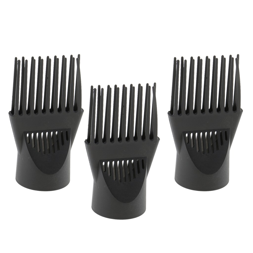 3Pcs Hair Styling Salon Hair Dryer Diffuser Comb Finger Diffuser Blower Comb