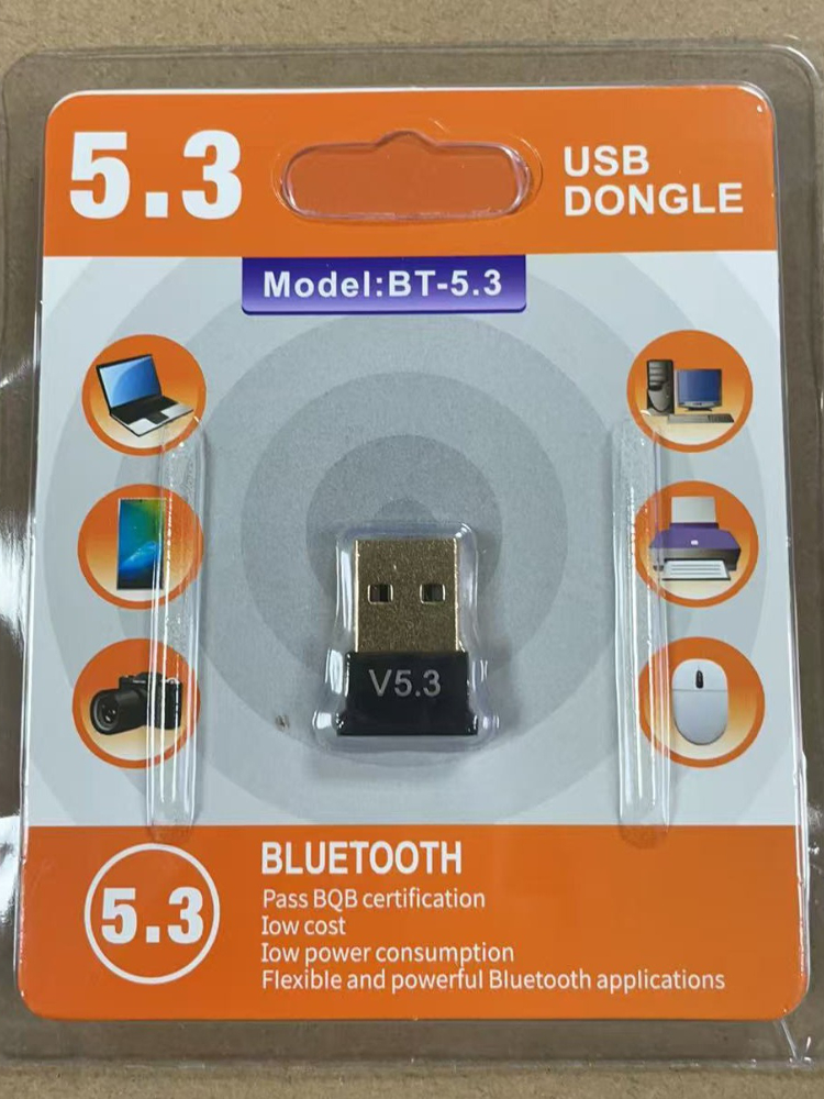 5.3/4.0/5.1 5.4 Bluetooth Adapter USB Drive-gratis Bluetooth Computer 5.0 Bluetooth Draadloze Zender Luidspreker voor PC Laptop: Zilver
