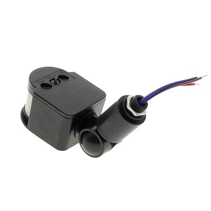 Led bevægelsessensor 110v 220v automatisk infrarød pir infrarød detektor 180 graders roterende udendørs timerkontakt bevægelsessensor