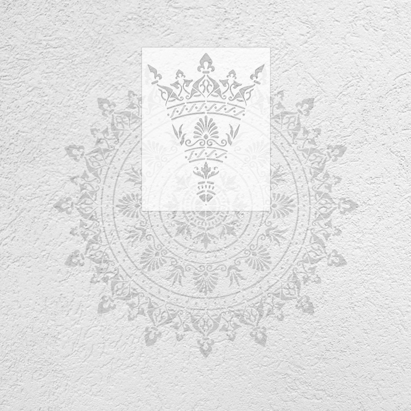 Plantilla de Mandala Extra grande de 70cm - 110cm para pintar decoraciones de flores de pared grande plantilla de suelo pintura plantillas redondas patrones S280: Azul / XL