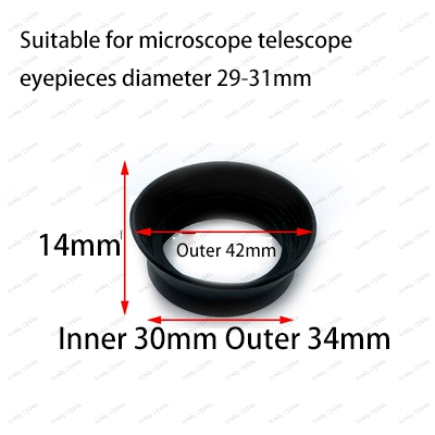 2 PCS 28-36mm Various Soft Rubber Eyepiece Eye Shields Eye Cups Guards Binoculars Microscope Telescope Night Vision Eye Cups: Orange
