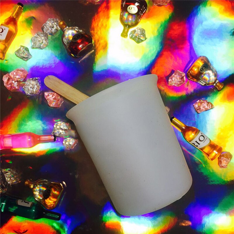 Tasse à mesurer en Silicone blanc de 100ML, moule en résine époxy, outil de fabrication à la main, échelle à cristal