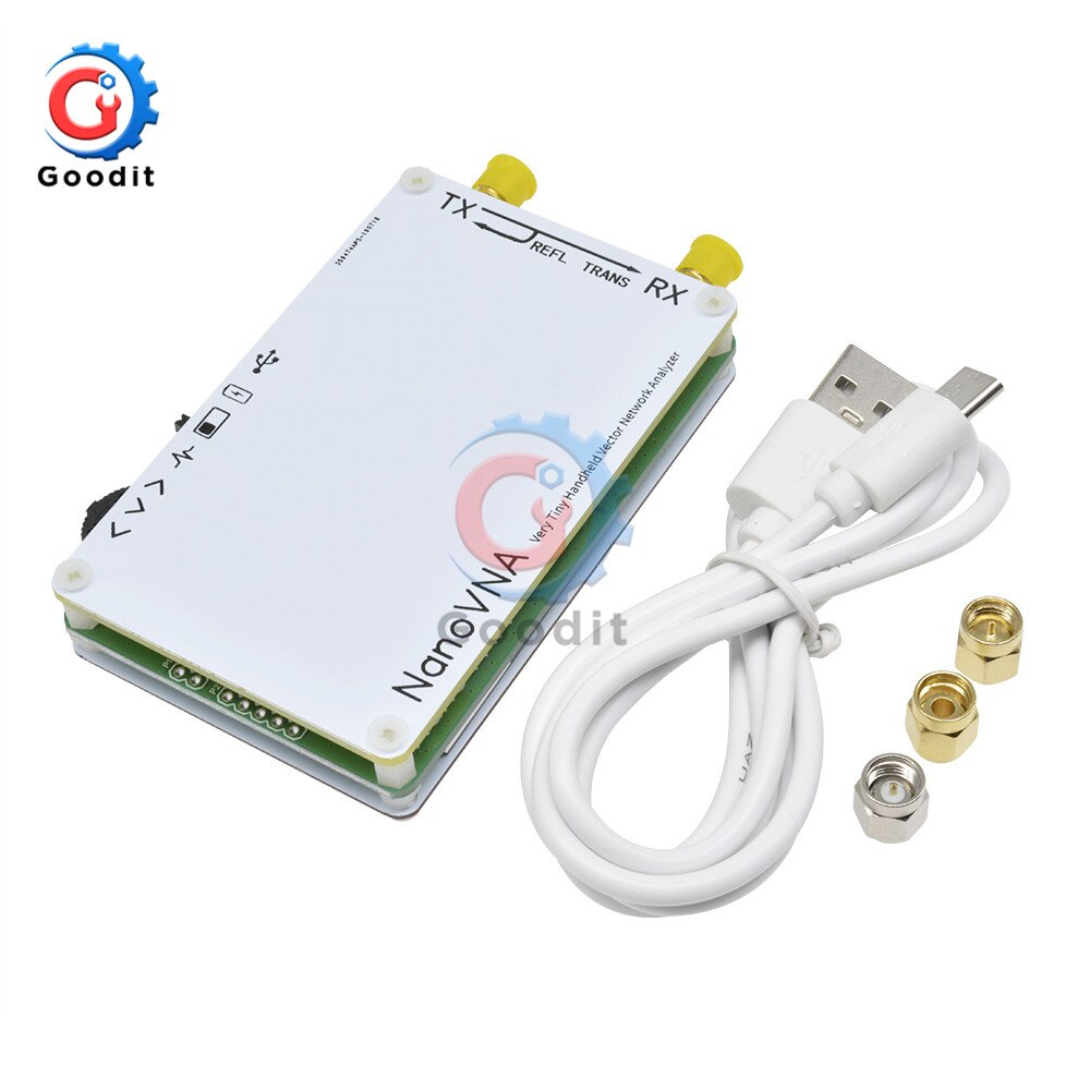 2.8 inch LCD Display NanoVNA Nano VNA Vector Network Analyzer Antenna Analyzer Standing Wave MF HF VHF UHF Genius 50KHz-300MHz