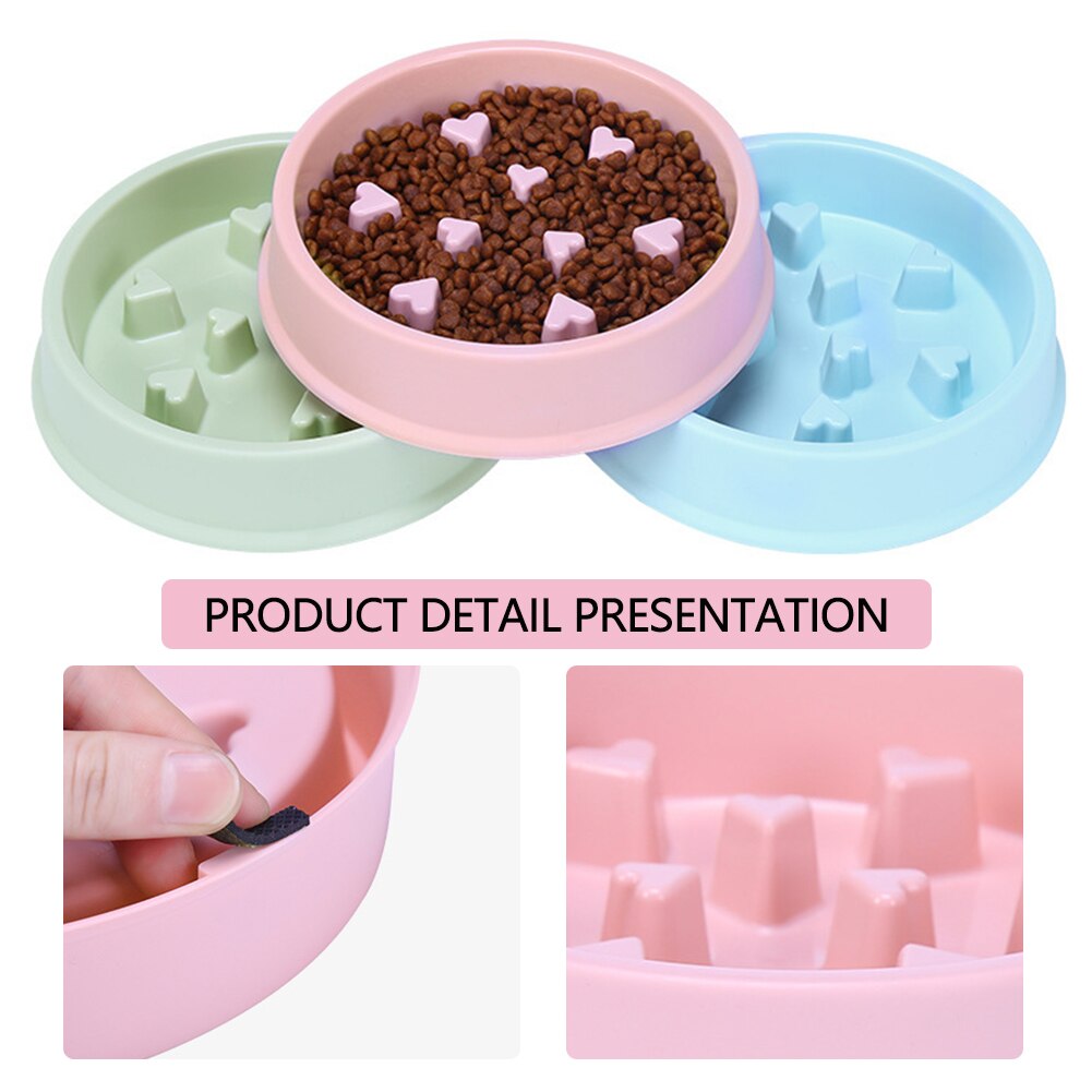 Portable Pet Dog Feeding Food Bowls Puppy Slow Down Eating Feeder Dish Bowl Prevent Obesity Pet Cats Dogs Supplies
