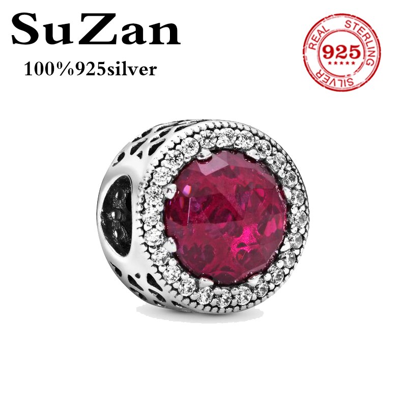 Suzan Reale Dell'argento Sterlina 925 del Branello di Fascino del Reflexions Eleganza Clip Con Perline di Cristallo Misura Pan Braccialetti Donne Gioielli Fai Da Te: style6