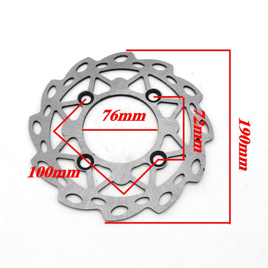 76mm/190mm Front Brake Disc/Disk For Dirt Trail Thumstar Bike Pitpro