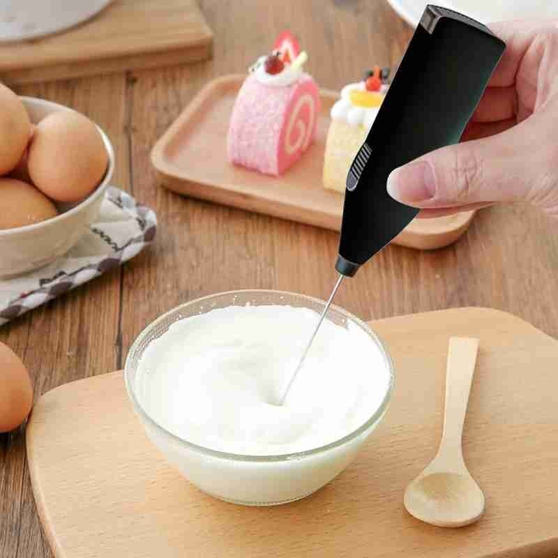 Kitchen Tools Electric Milk Foamer for Coffee Cappuccino Creamer Frother Foamer Drink Whisk Mixer Egg Beater Mini Handle Stirrer