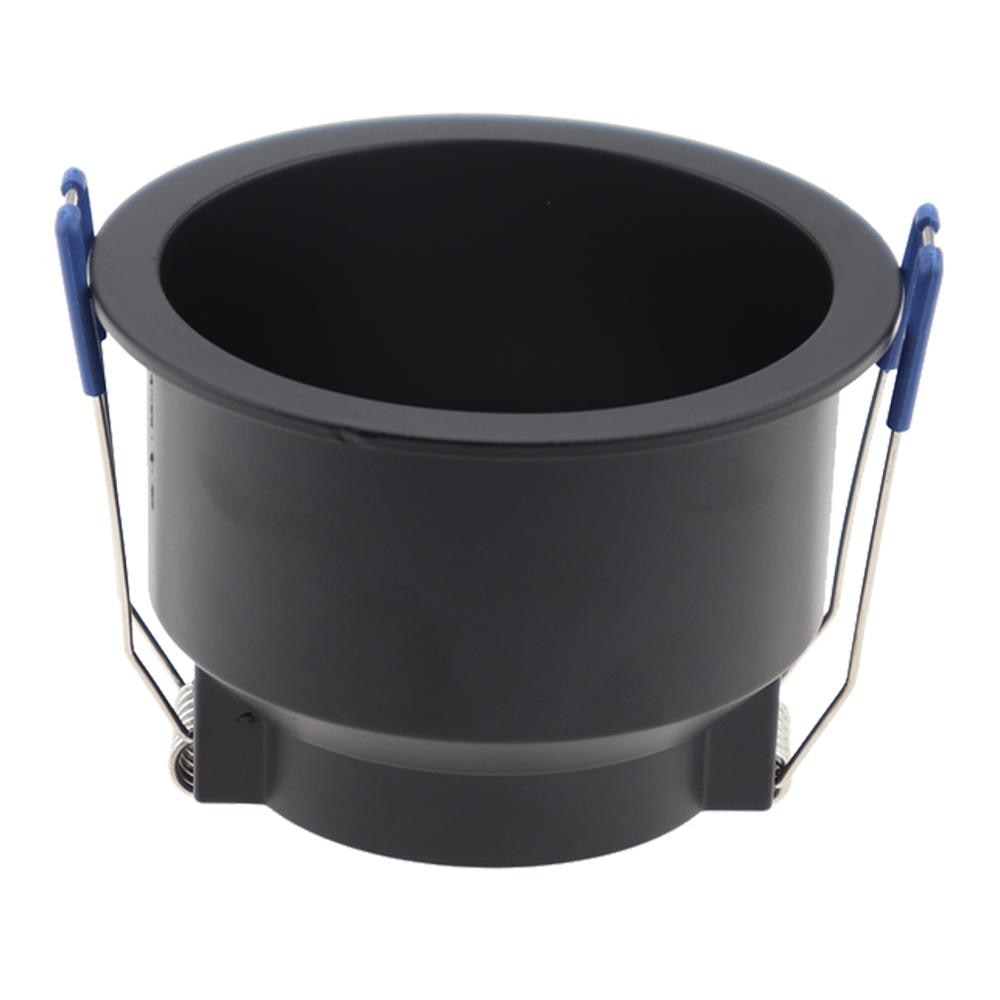 Led Zwart Plafond Lamp Houder Bases Halogeen Licht Beugel Cup Aluminium Led Downlight GU10 MR16 Spot Light Bulb Lamp Houders