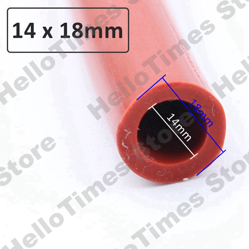 1M Red Silicone Tube 3~50mm Flexible Rubber Hose Thickened Heat Resistant Air Pump Line: MULTI