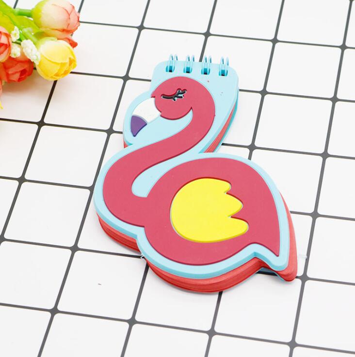 1 Piece Kawaii Unicorn Mini Pocket Coil Notebook Blank Diary Memo Notes Graffiti Sketch Book For Kids To Do It Planner Notepads: Flamingo