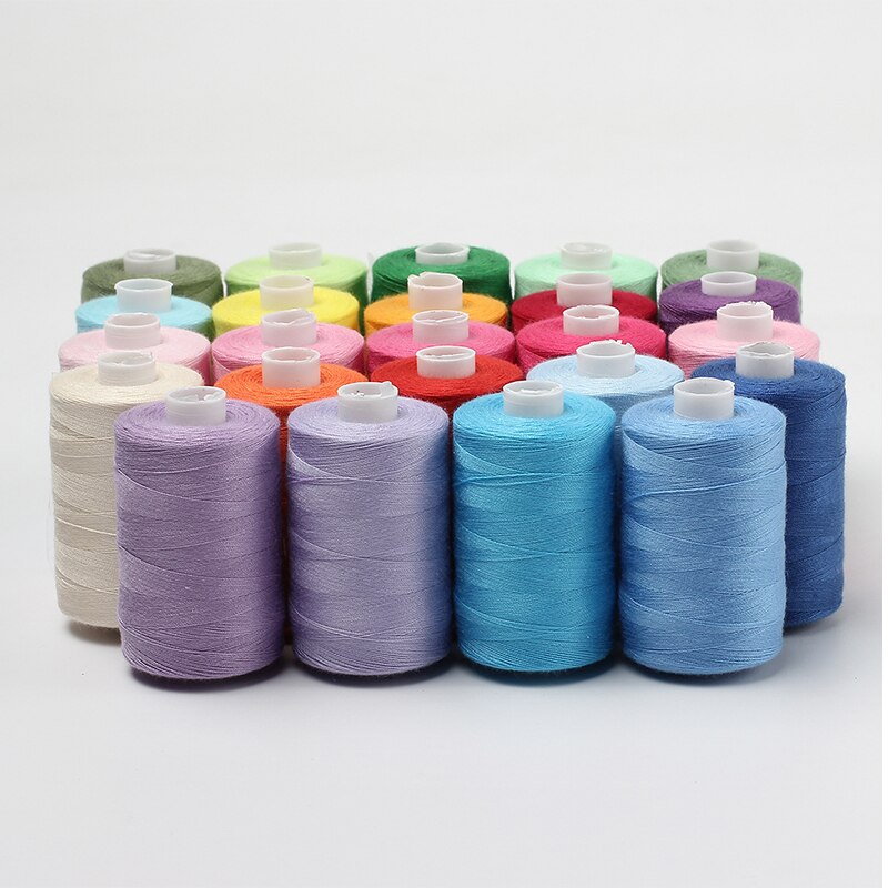 24 Color Thread Sewing Needle Thread 1000 Yards Sewing Machine Thread Home Large Volume 402 Sewing Clothes Thread