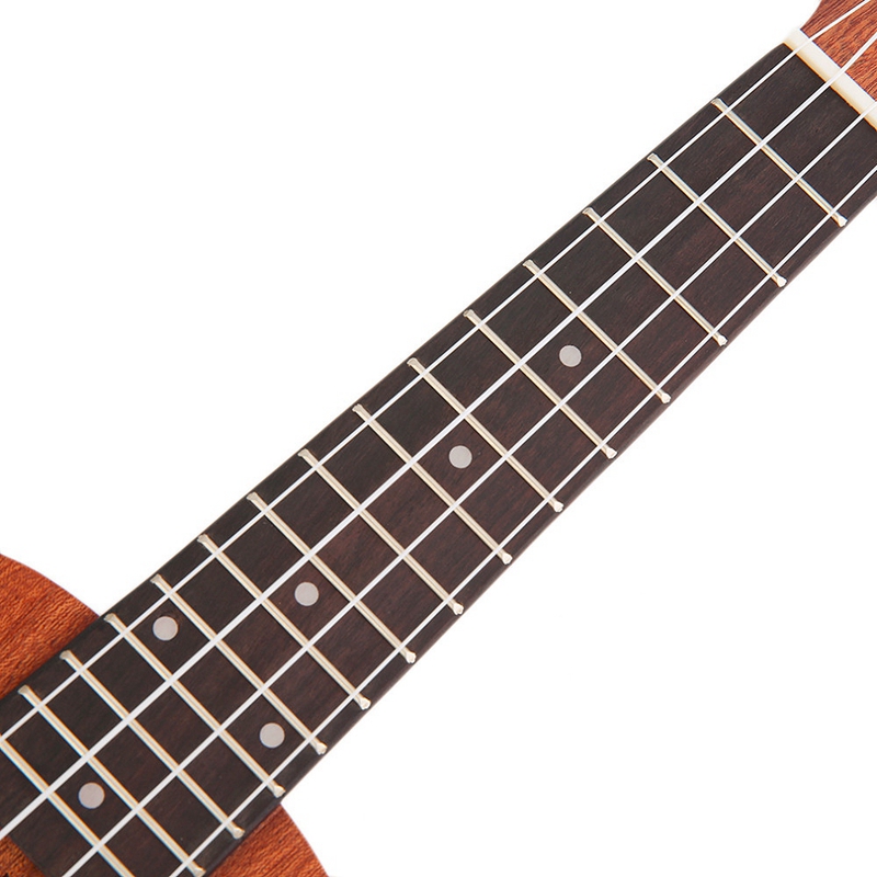 21 tommer ukulele sopran nybegynder ukulele guitar ukulele mahogni hals delikat tuning pind 4 strenge træ ukulele