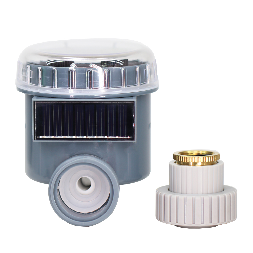 Minuterie de robinet à bille à énergie solaire, système d'arrosage goutte à goutte, contrôleur électronique automatique, maison, extérieur, serre, jardin, 1 pièce