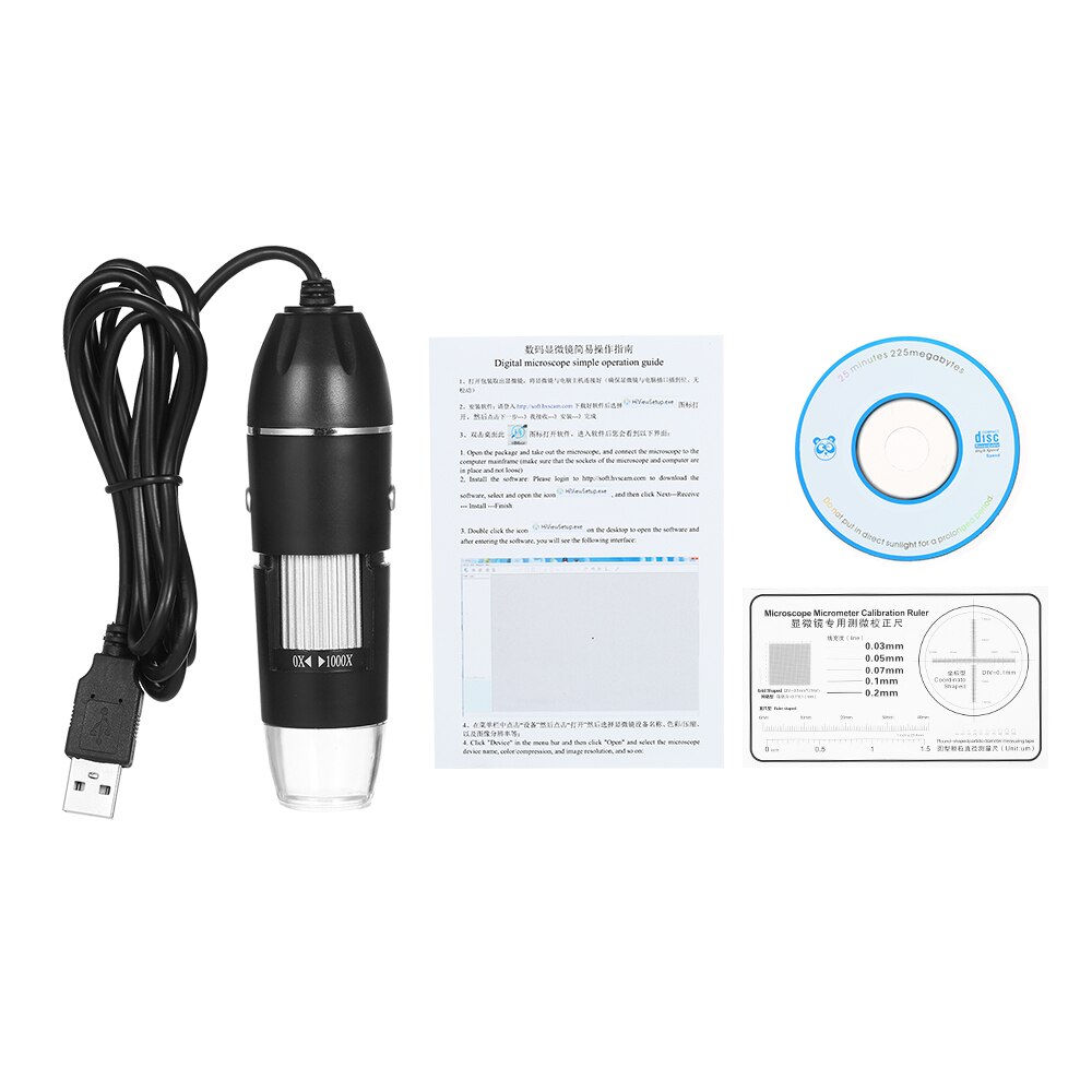 Zoom Microscópio Digital USB Handheld & Desktop Magnifier Câmera 0.3MP 1000X Lupa Luz Ampliação Microscópio