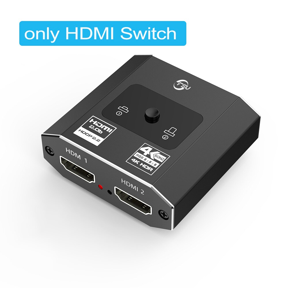 Bi-Richting Hdmi-Compatibel Switcher 2.0 Hdmi-Compatibel Splitter 4K 60Hz Hdmi-Compatibel Adapter converter Voor PS5 Doos Mibox: Only HDMI Switch