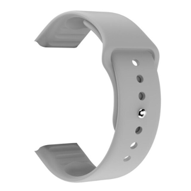 Bracelet de rechange en Silicone pour montre connectée Y68, D20, D28, en TPU souple, ajustable, accessoires: Gray