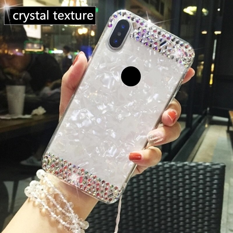 Für Huawei P20 lite Nova 3e 3 phone cases Weiche stoßstange textur Strass Abdeckung Für Huawei p20 Pro Ehre 9 lite 10 telefon